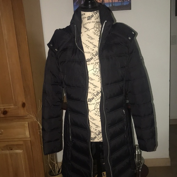 MICHAEL KORS LONG DOWN JACKET W/ DETACHABLE HOOD - Picture 13 of 16